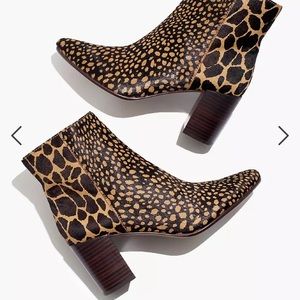 Madewell Fiona boot in spot mix calf hair